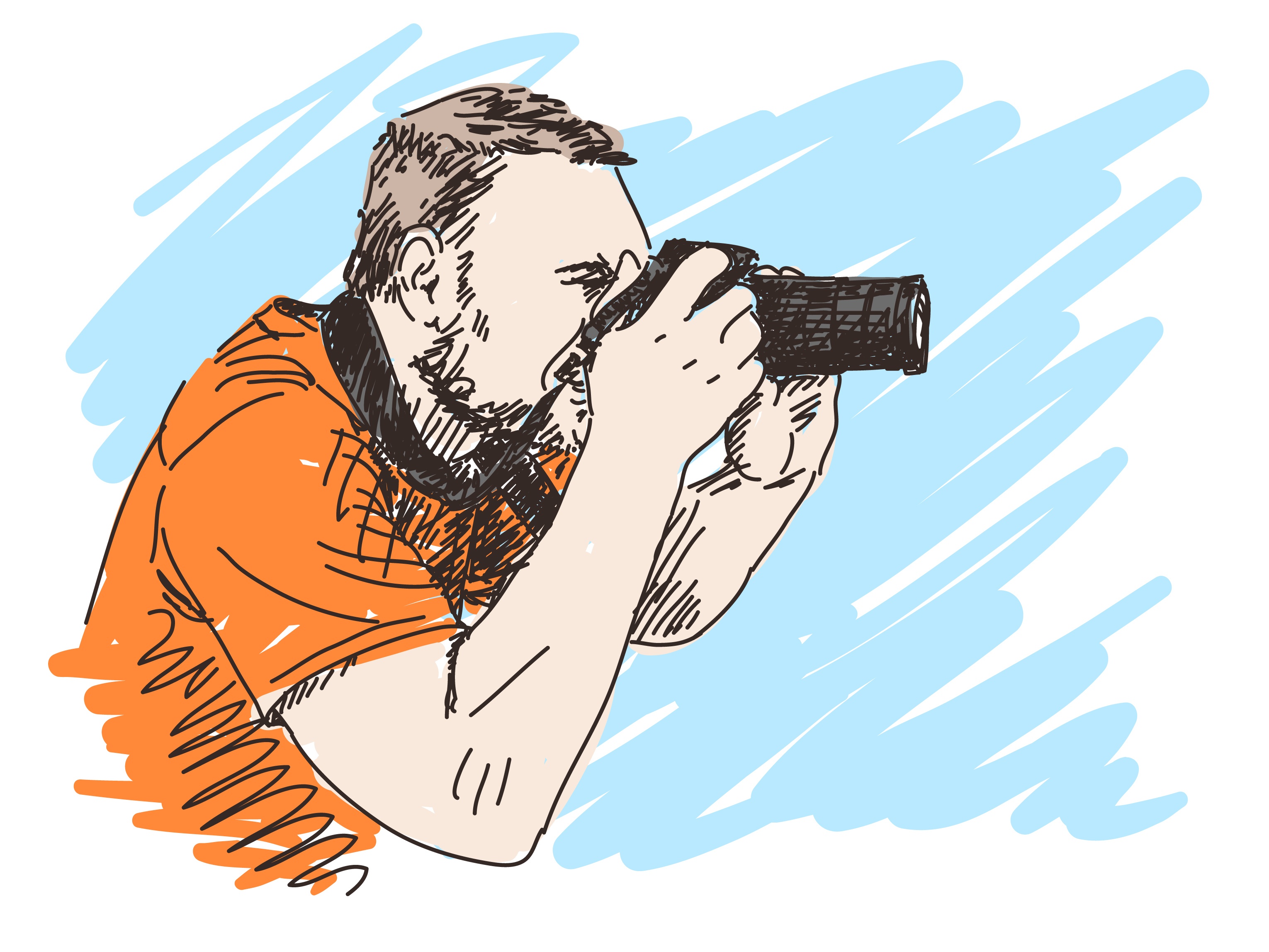 photographer taking a picture clipart