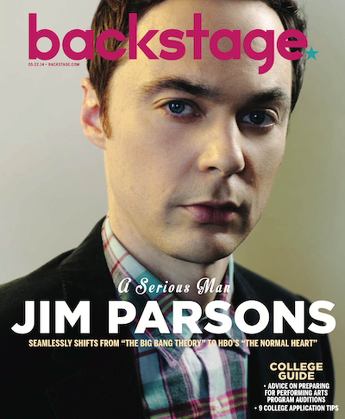 Jim Parsons On The Cover Of Backstage This Week