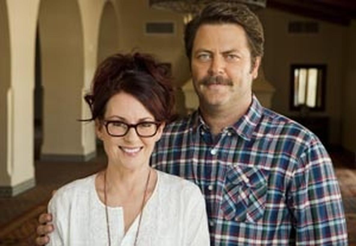 Megan Mullally and Nick Offerman Embrace Love and Laughter On Screen and Off