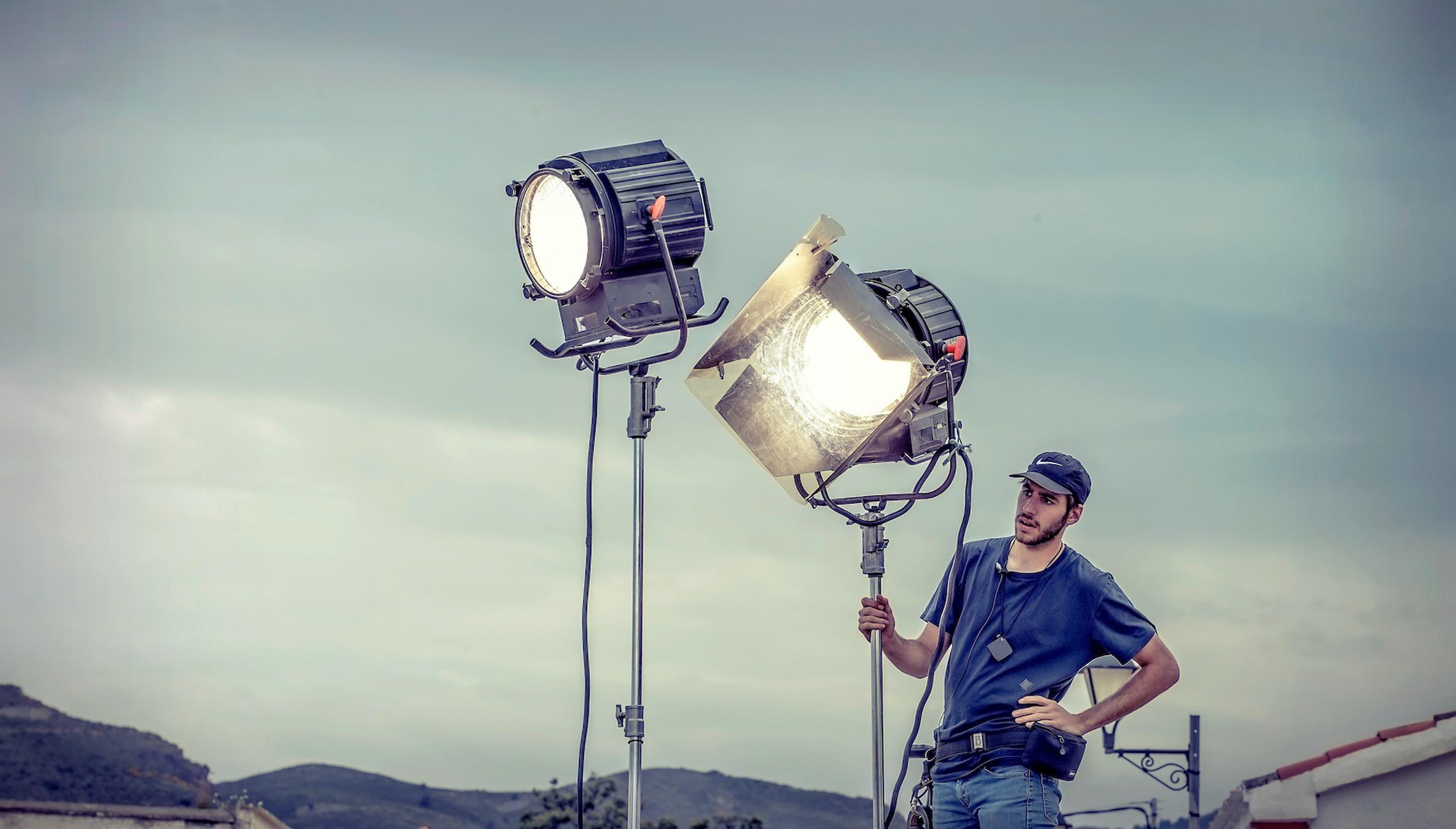 Gaffer On Film Set