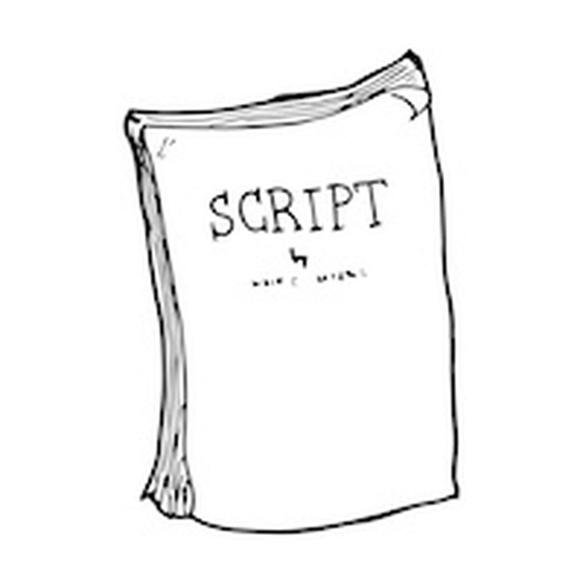 Image result for drawing of a script 