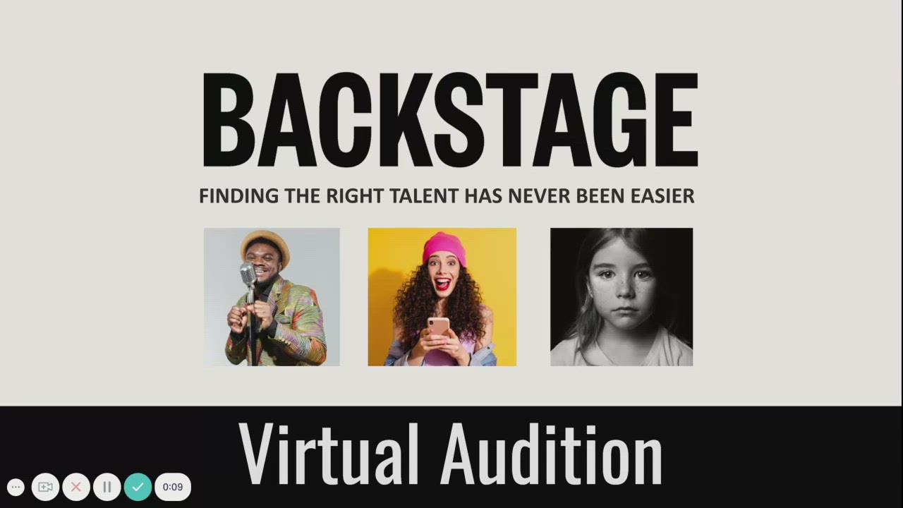 Virtual Audition Tools Backstage