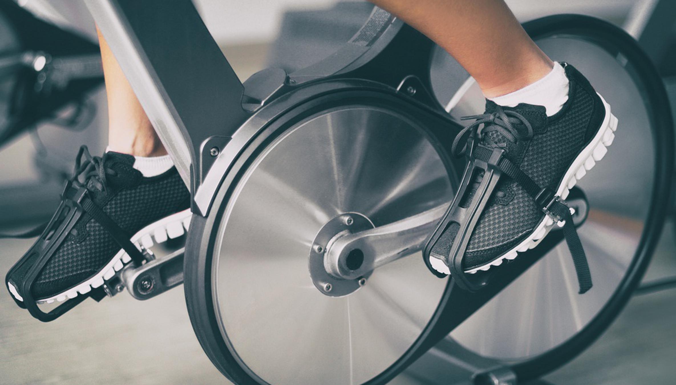 change your bike into an exercise bike