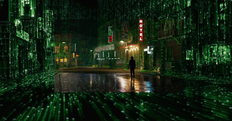 Scene from 'The Matrix Resurrections'