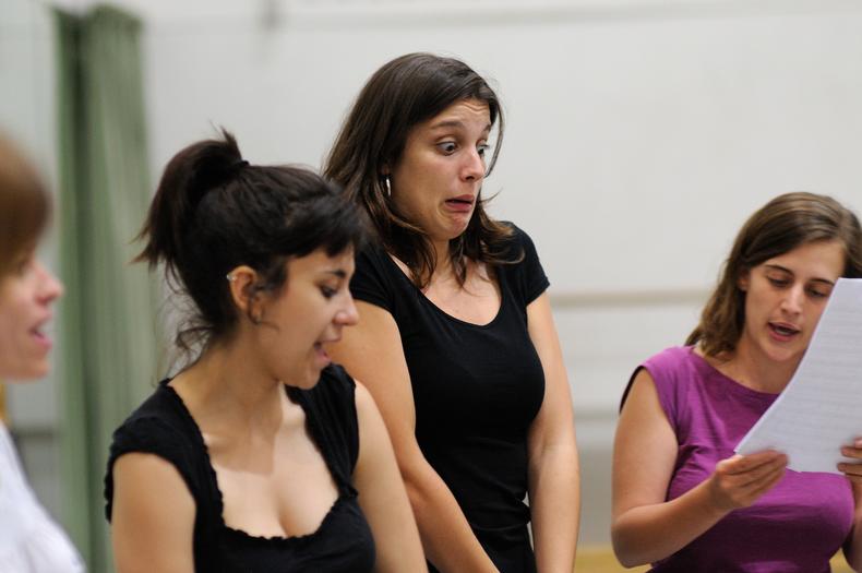 Students in an acting class