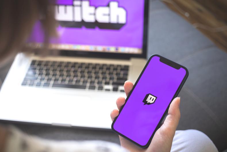 Twitch app on a phone