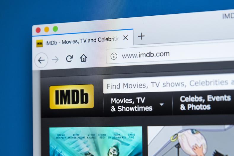 IMDb in a web browser