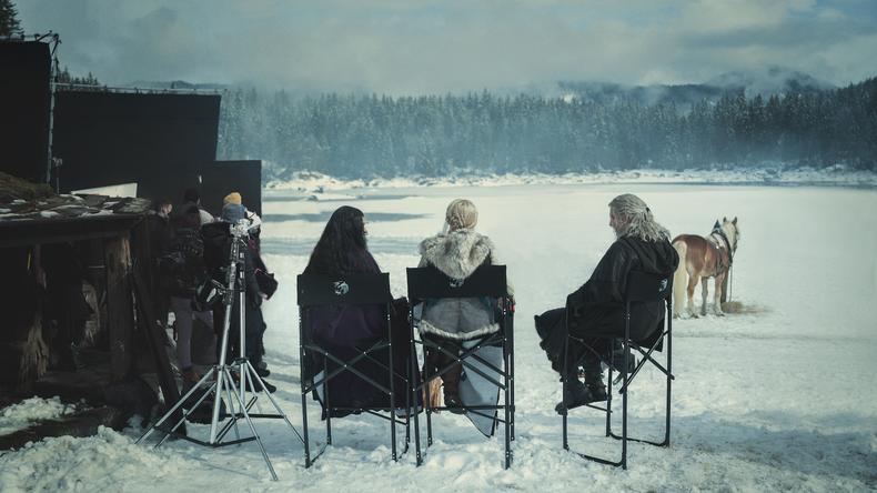 On the set of 'The Witcher'