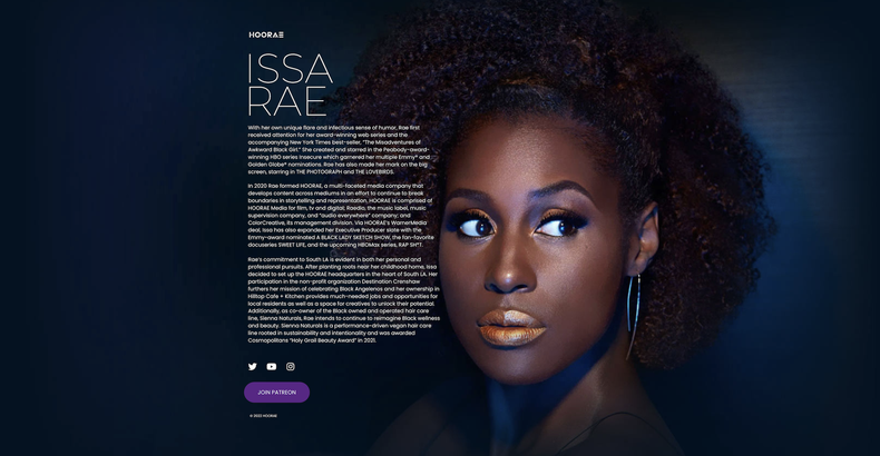 Issa Rae's website
