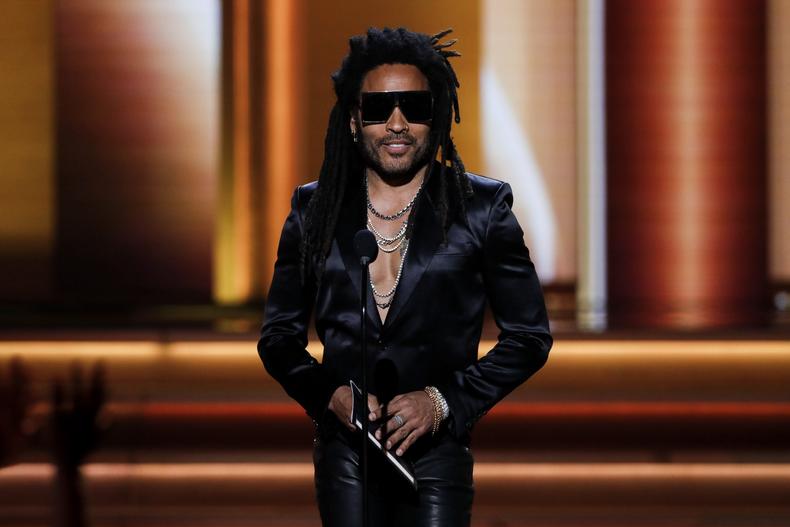 Lenny Kravitz at Grammys
