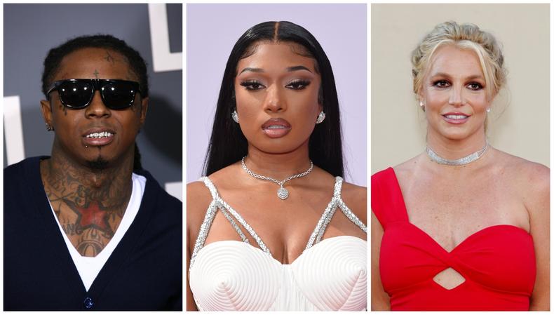 Lil Wayne, Meg Thee Stallion, and Britney Spears
