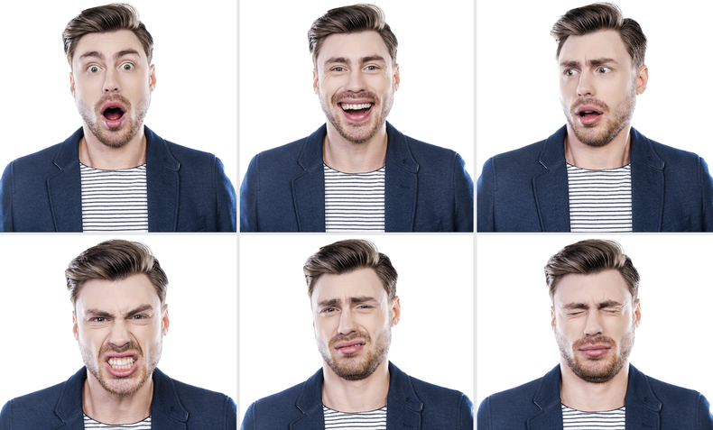 Facial expressions for actors
