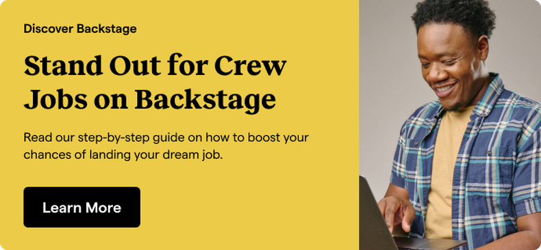 Find Production Assistant Jobs Backstage