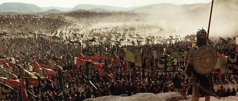 High-angle shot from 'Kingdom of Heaven'