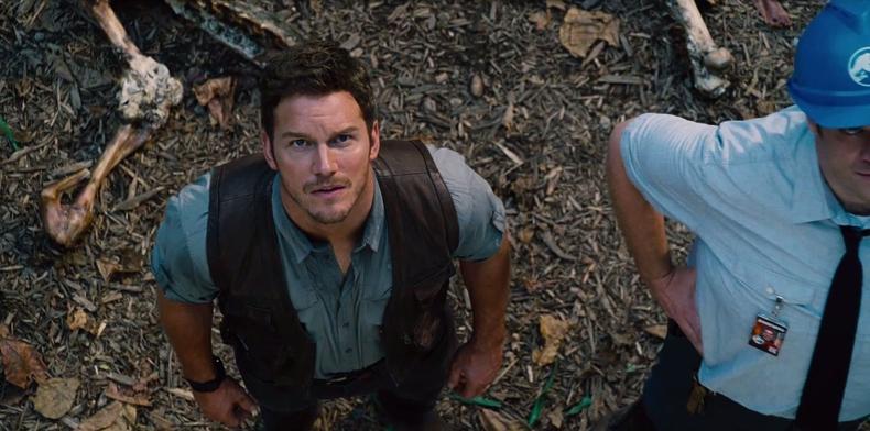 High-angle shot from 'Jurassic World'