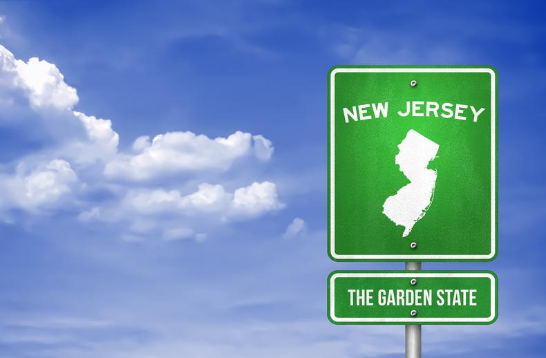 New Jersey road sign