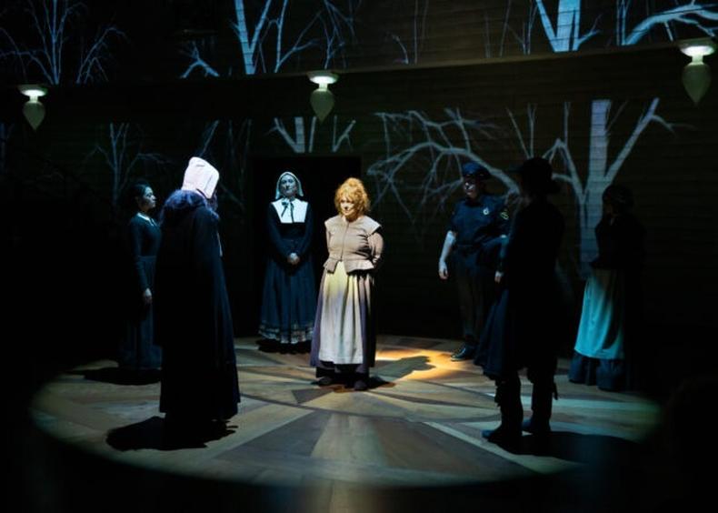 The cast of Lincoln Center Theater's 'Becky Nurse of Salem'