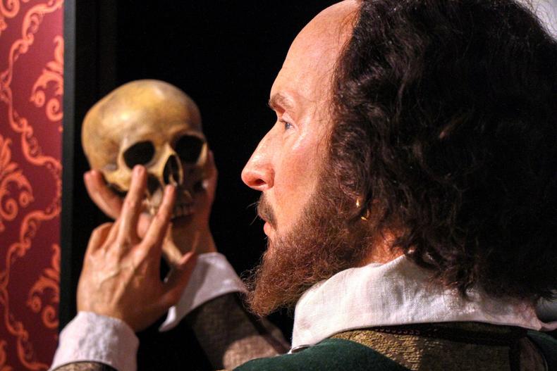 Hamlet Shakespeare wax figure
