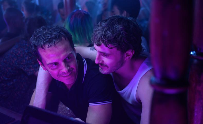 Andrew Scott and Paul Mescal in ALL OF US STRANGERS. Photo by Parisa Taghizadeh, Courtesy of Searchlight Pictures