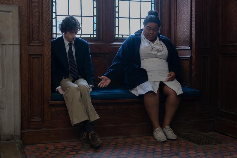Dominic Sessa and Da'Vine Joy Randolph in &ldquo;The Holdovers&rdquo;