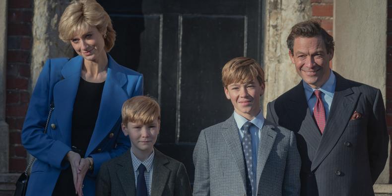 Elizabeth Debicki, Will Powell, Senan West, Dominic West