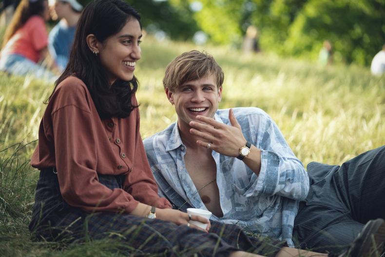 Ambika Mod and Leo Woodall CRED Teddy Cavendish/Netflix