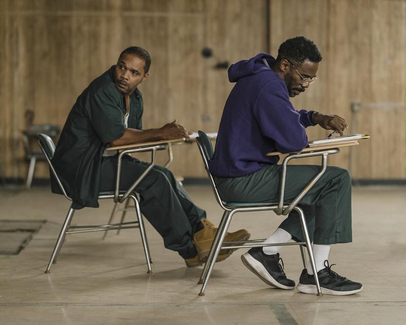 Clarence Maclin and Colman Domingo CRED Dominic Leon