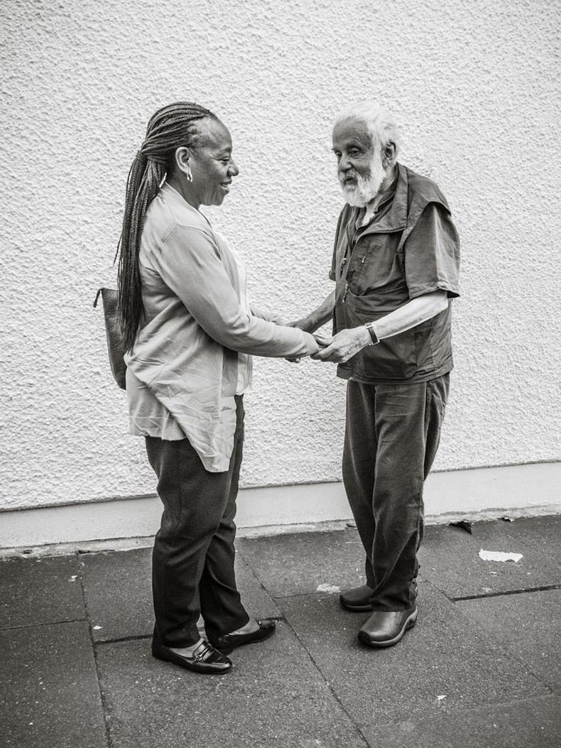 Marianne Jean-Baptiste and Mike Leigh
