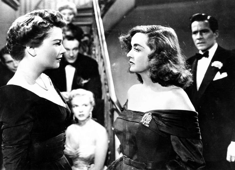 Anne Baxter and Bette Davis in “All about eve”