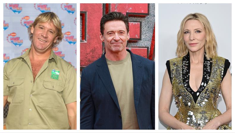 Steve Irwin, Hugh Jackman, Cate Blanchett