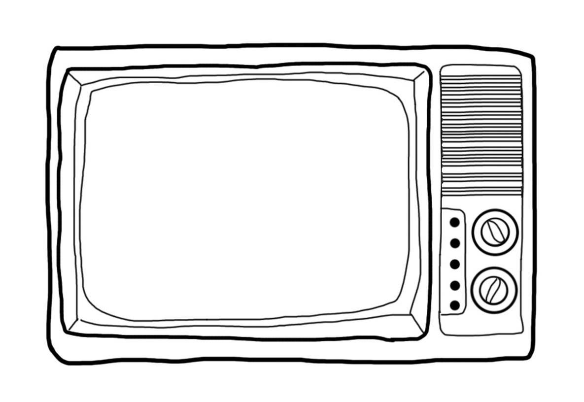 Раскраска телевизор