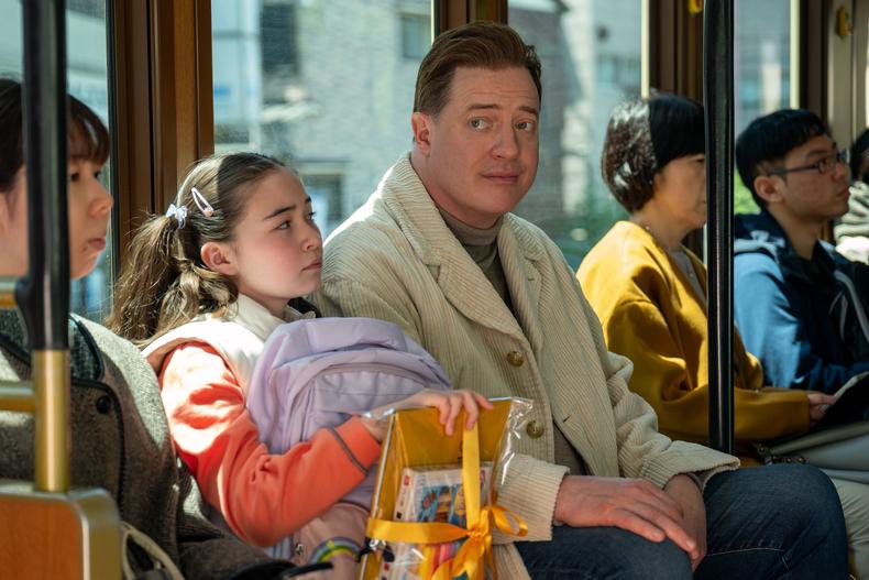 Shannon Gorman and Brendan Fraser in &ldquo;Rental Family&rdquo;