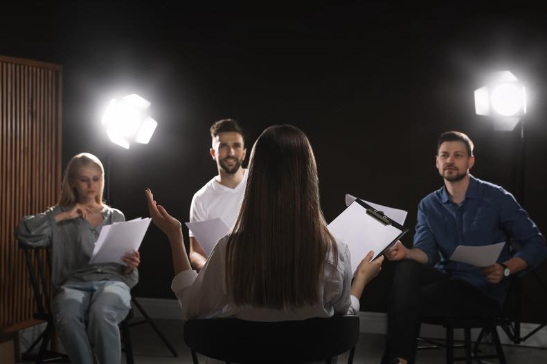 actors reading script