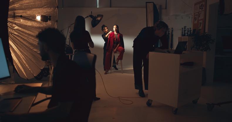 model photo shoot