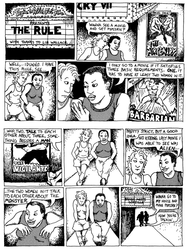 'The Rule'&mdash;the comic that originated the Bechdel Test 