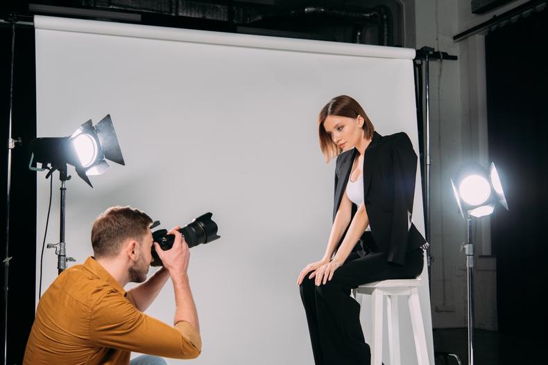 model photoshoot
