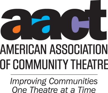 American Association of Community Theatre (AACT) Logo