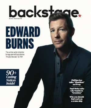 Edward Burns on the cover of Backstage