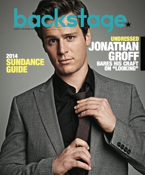 Jonathan Groff on Backstage Magazine cover