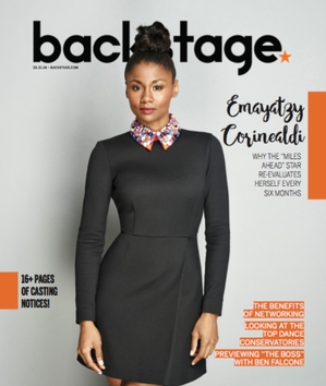 Emayatzy Corinealdi on the cover of Backstage Magazine