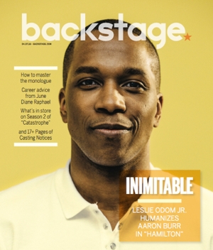 Leslie Odom Jr on the cover of Backstage Magazine