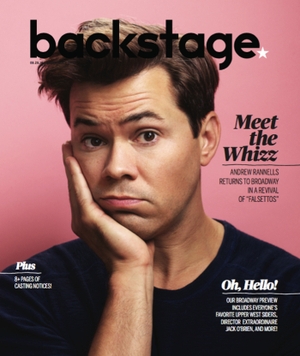 Andrew Rannells on the cover of Backstage Magazine