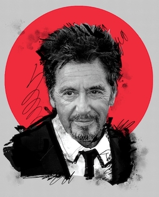 Al Pacino. Photo Source: Illustration: Nathan Arizona/Photo: Andrea Raffin/Shutterstock