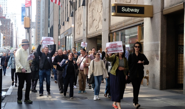 Broadway’s Casting Directors Rally in NYC to Demand Health Care, Pensions