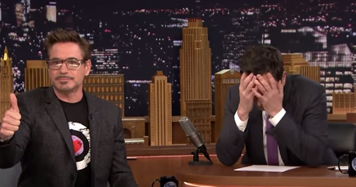 Watch Robert Downey Jr Directs Jimmy Fallon In Dramatic Scenes Backstage